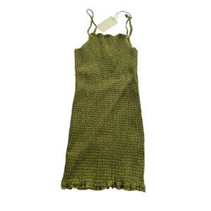 Strait Urchin Valley Linen Low Back Mini Dress in Valley